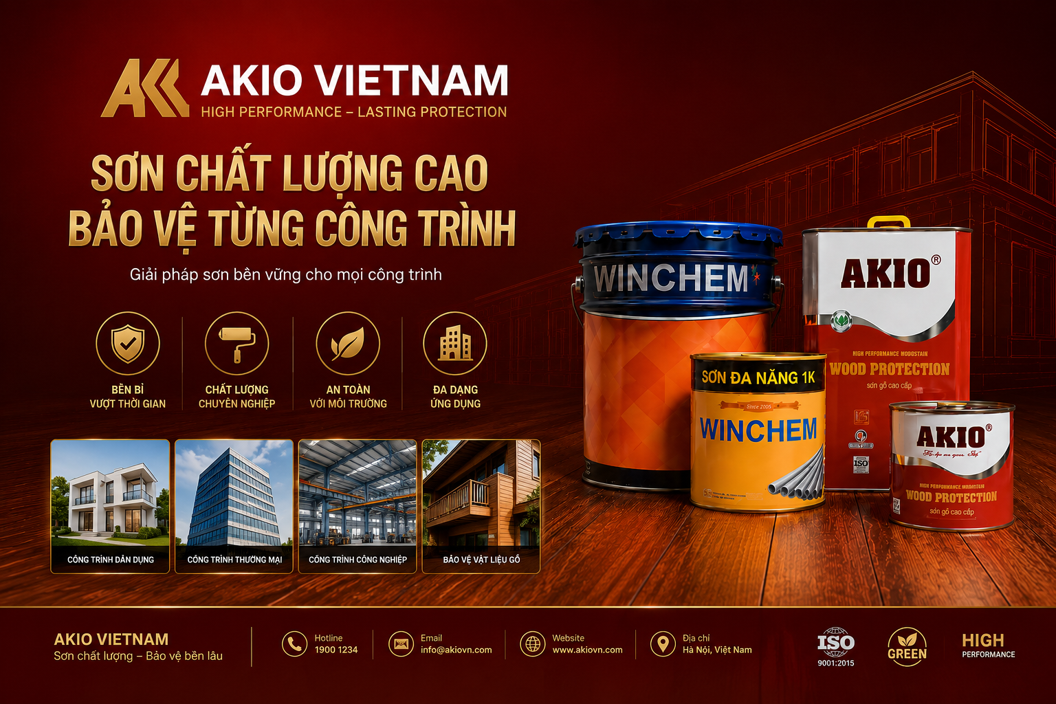 Không gian công ty AKIO Paint