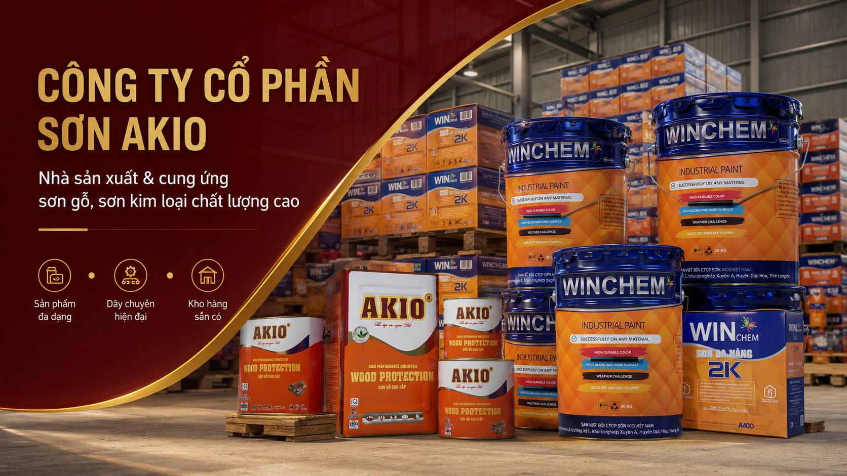 Giải pháp sơn AKIO cho gỗ và kim loại